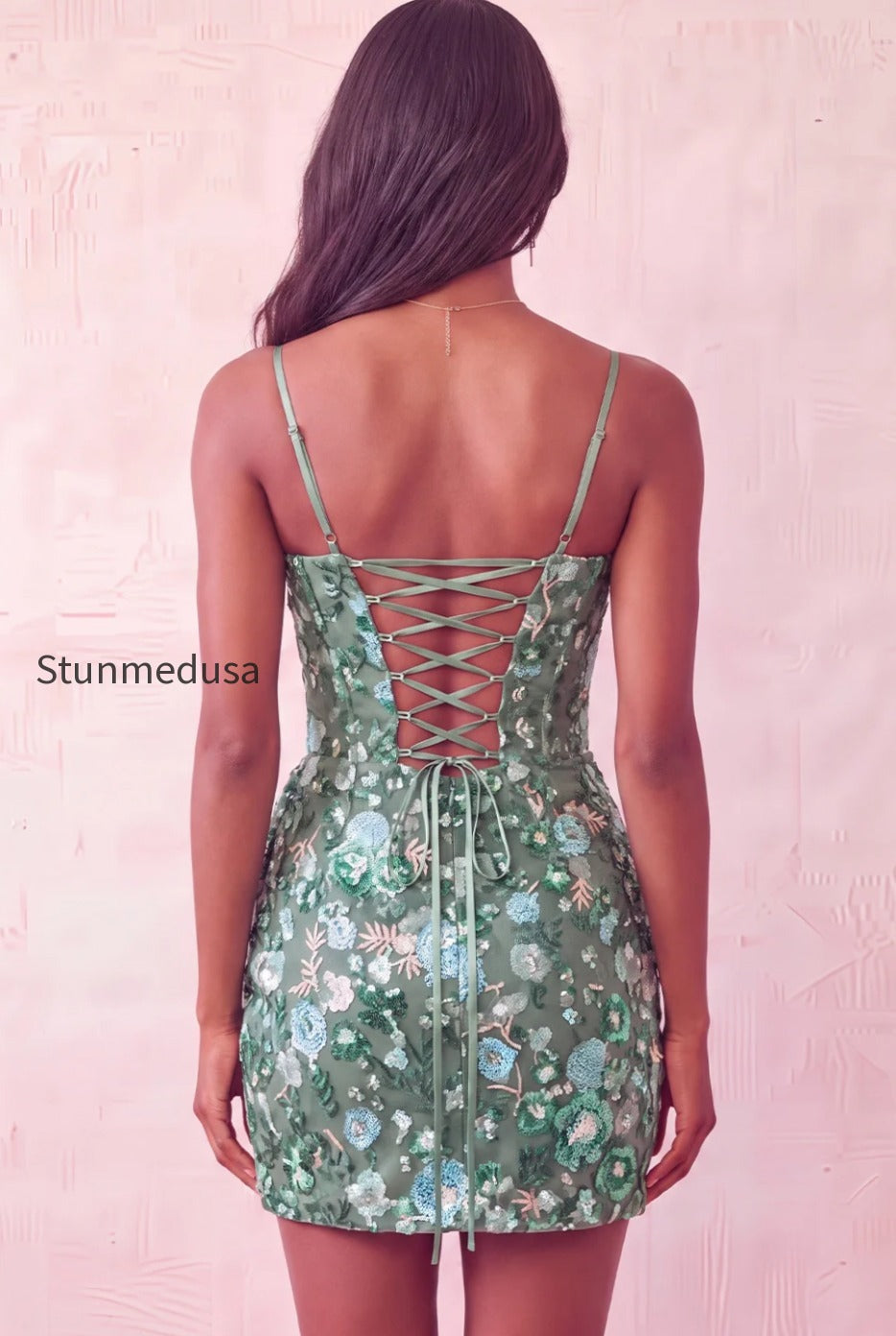 sparkly-floral-pink-sequin-corset-tight-short-homecoming-dress