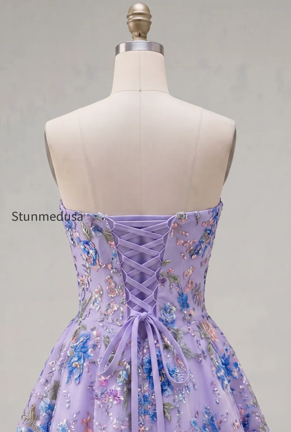 sparkly-pink-floral-beaded-a-line-short-strapless-homecoming-dress