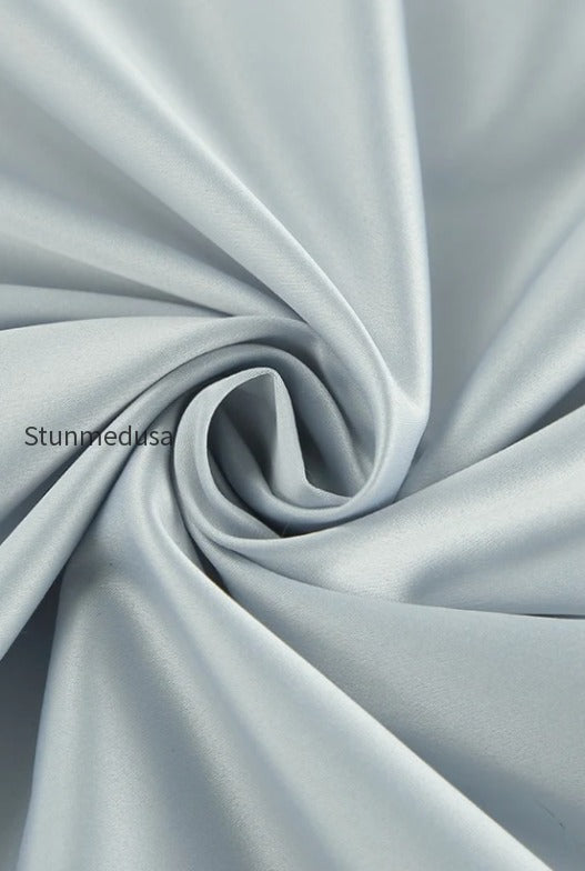 gray-satin-slit-maxi-skirt