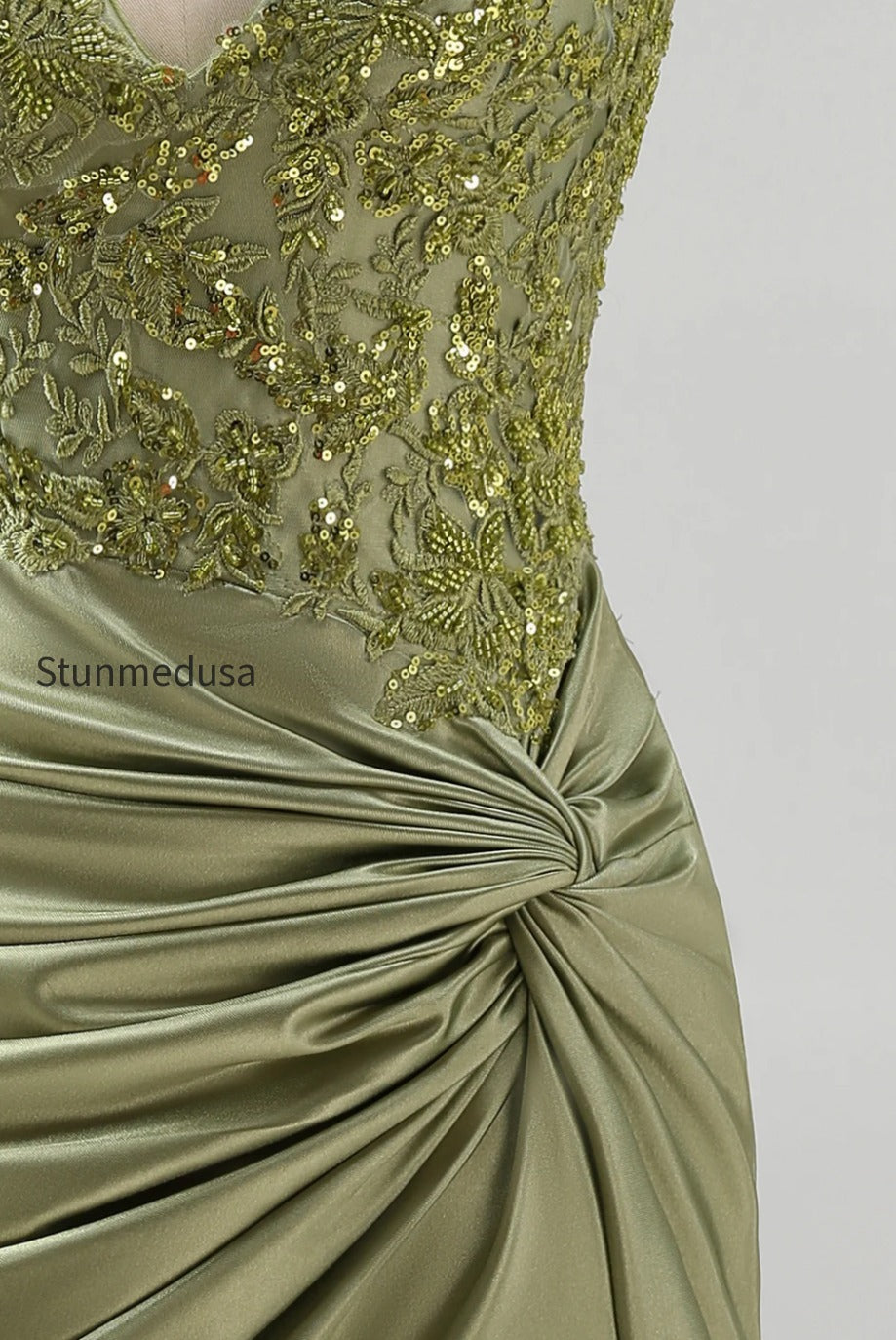 army-green-appliqued-ruched-halter-tight-short-corset-homecoming-dress